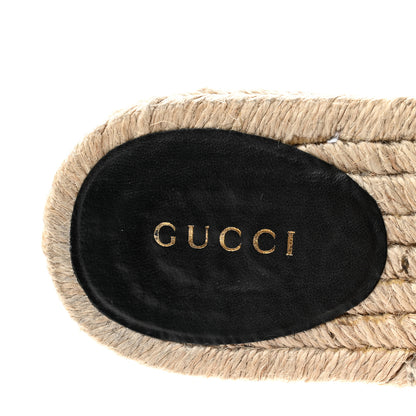 Gucci Nappa Matelasse GG Marmont Espadrille Slippers 36.5 Black 7 of 8