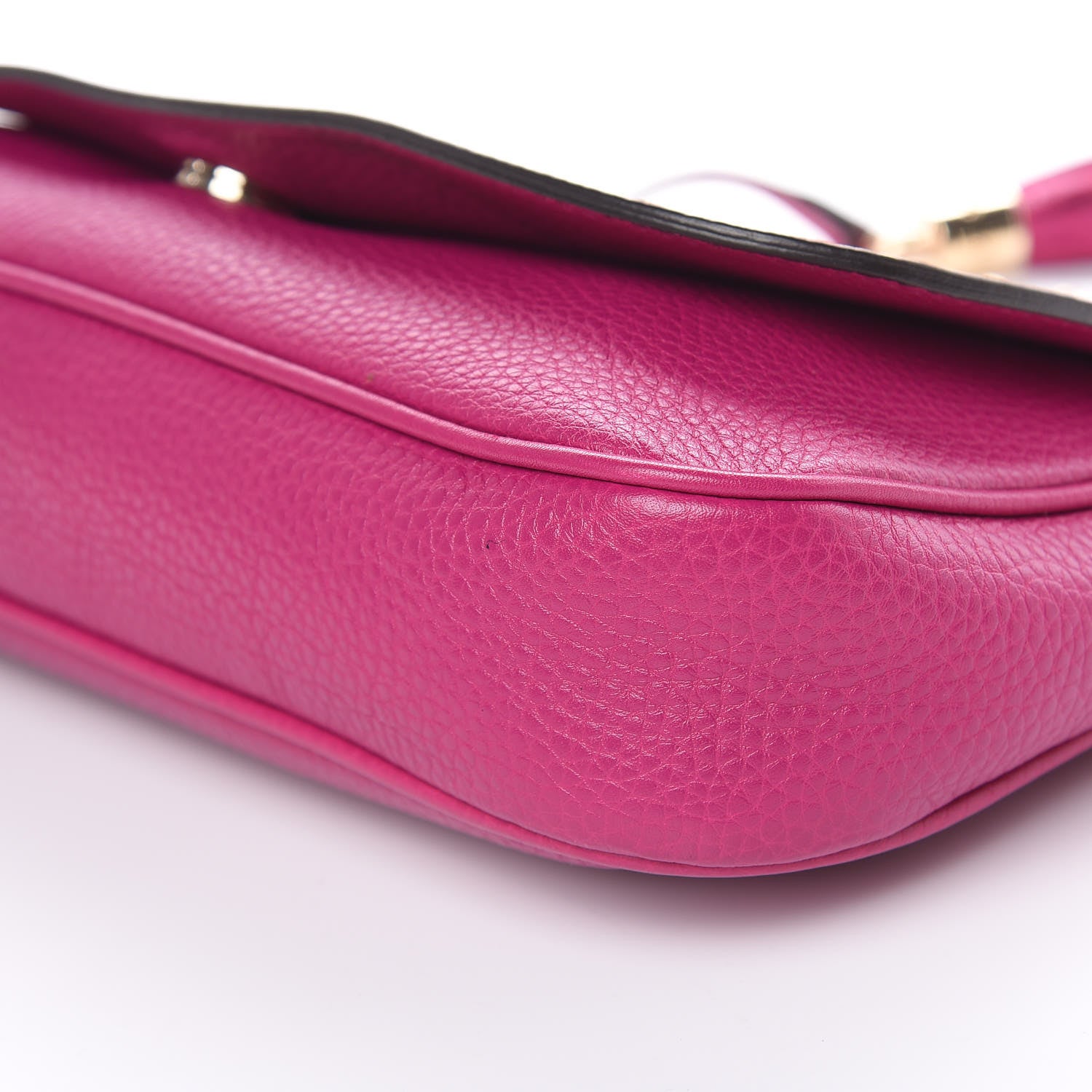 Gucci Cellarius Calfskin Medium Soho Flap Crossbody Bright Bouganville 9 of 11