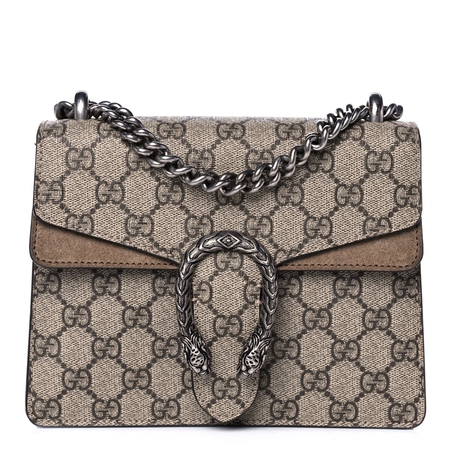 GG Supreme Monogram Mini Dionysus Shoulder Bag Taupe
