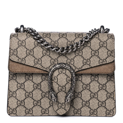 Gucci GG Supreme Monogram Mini Dionysus Shoulder Bag Taupe 1 of 12
