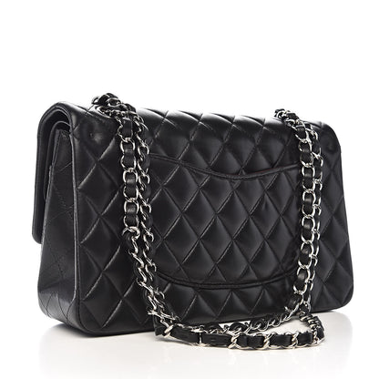 Chanel Lambskin Quilted Medium Double Flap Black 4 of 15