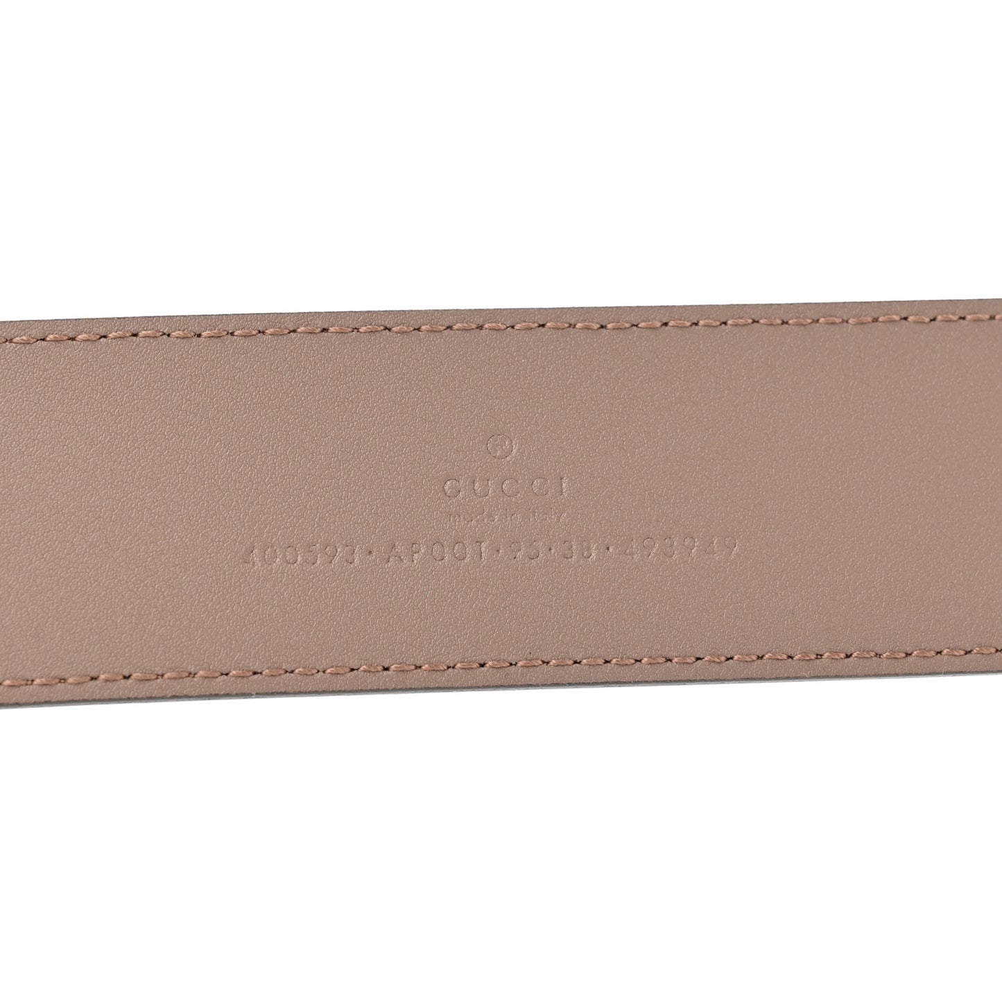 Calfskin Double G 40mm Belt 95 38 Porcelain Rose