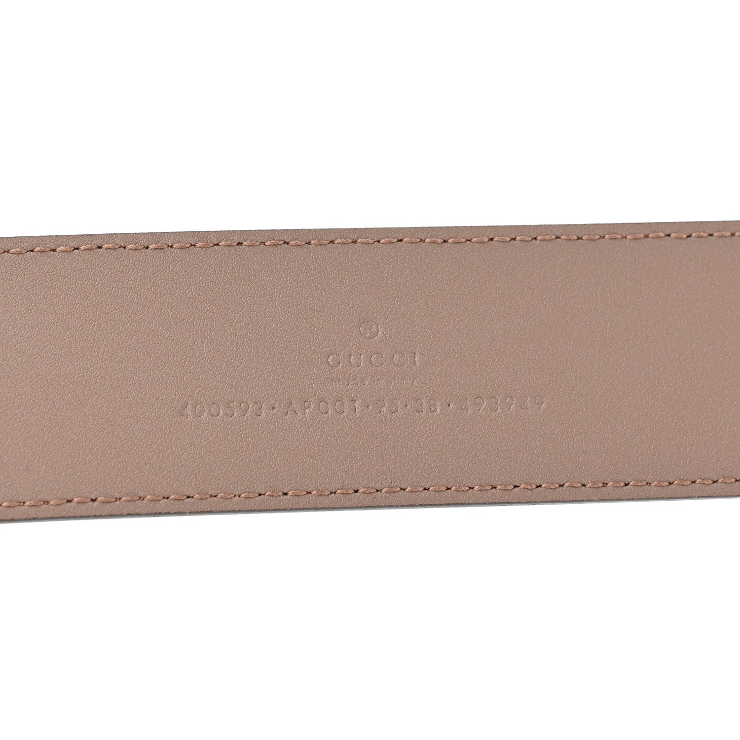 Gucci Calfskin Double G 40mm Belt 95 38 Porcelain Rose 3 of 5