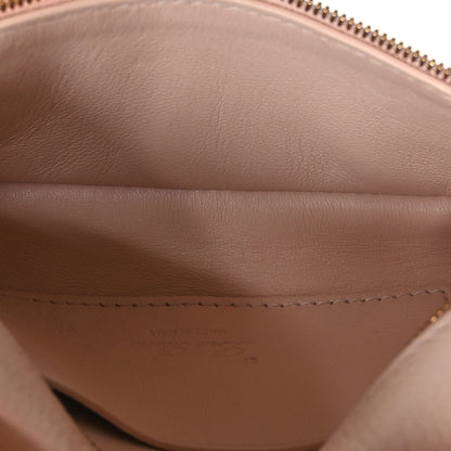 Loro Piana Grained Calfskin Extra Pocket Mini Pouch Creamed Honey 5 of 10