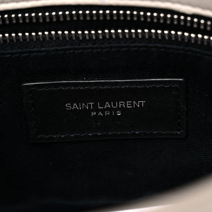 Saint Laurent Lambskin Quilted Toy Loulou Puffer Monogram Chain Satchel Crema Soft 7 of 18