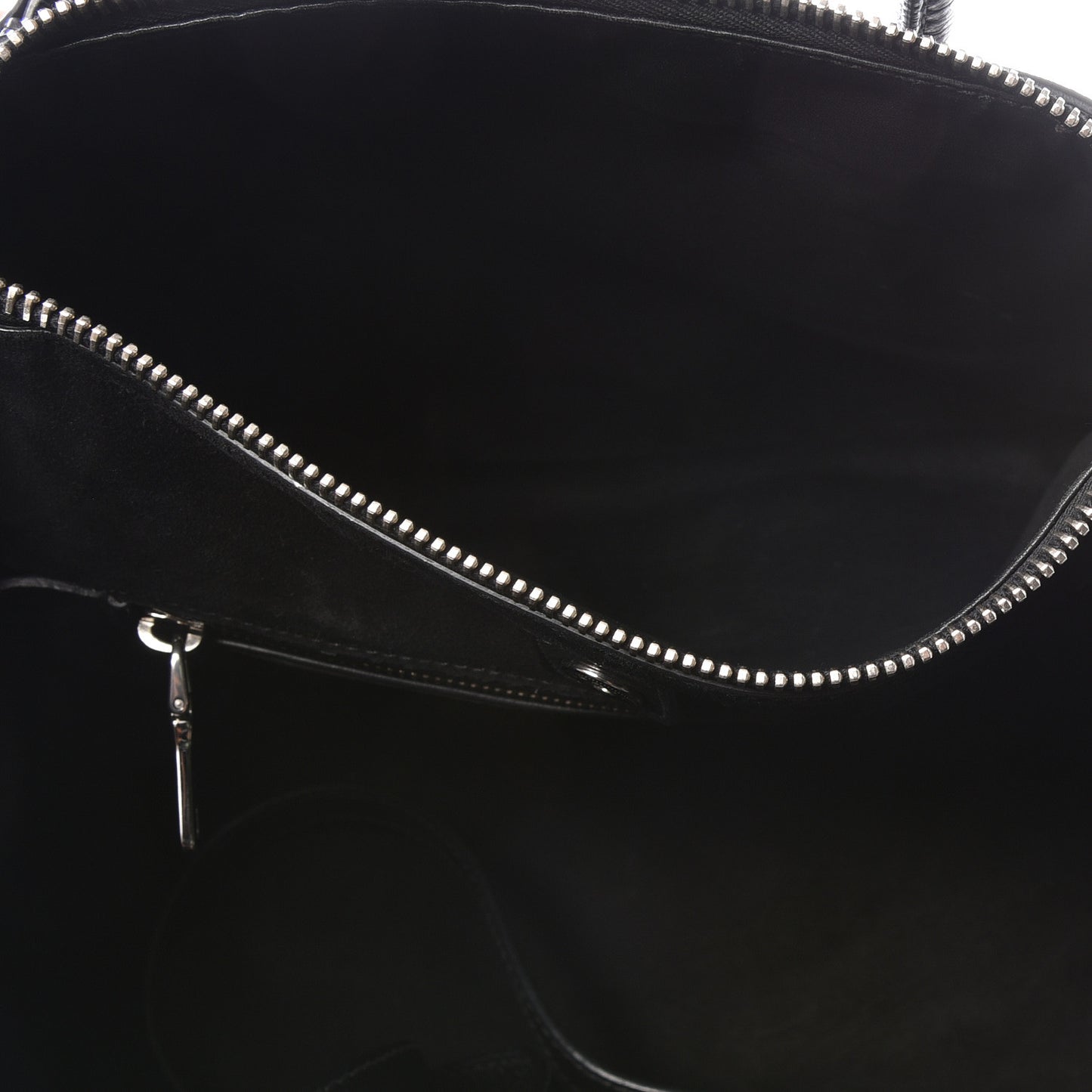Glace Calf Twin Pocket Tote Black