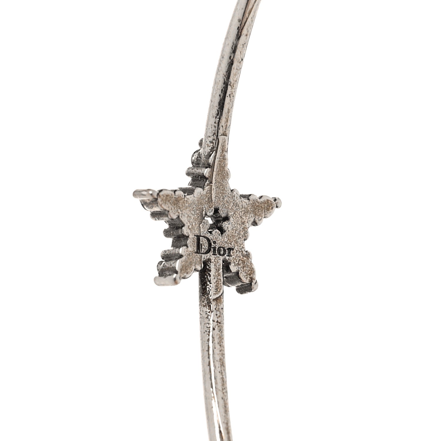 Christian Dior Palladium J'Adior Hoop Earrings Black 4 of 4