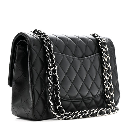 Chanel Lambskin Quilted Medium Double Flap Black 3 of 16