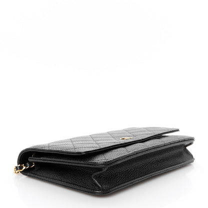 Chanel Caviar Quilted Wallet on Chain WOC Black 4 of 12