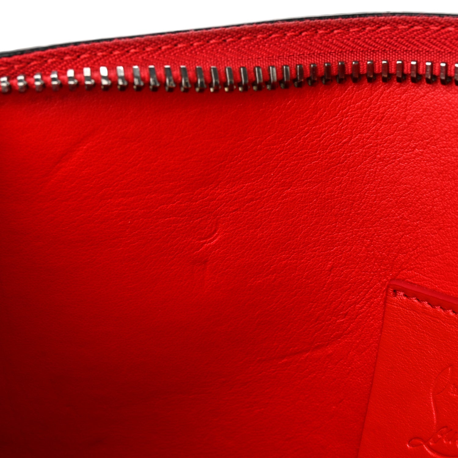 Christian Louboutin Calfskin Suede Studded Skypouch Crossbody Clutch Black Multicolor 10 of 16