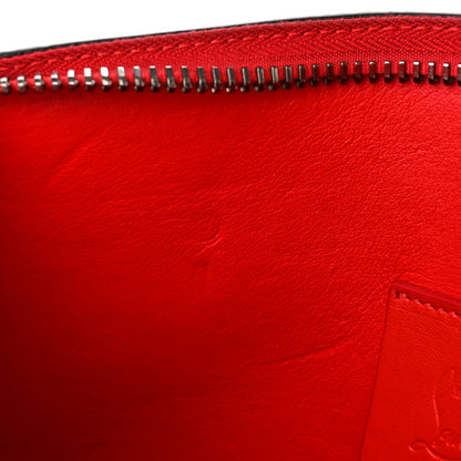 Christian Louboutin Calfskin Suede Studded Skypouch Crossbody Clutch Black Multicolor 10 of 16