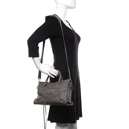 Balenciaga Chevre Gold Metallic Edge Hardware S City Gris Acier 2 of 10