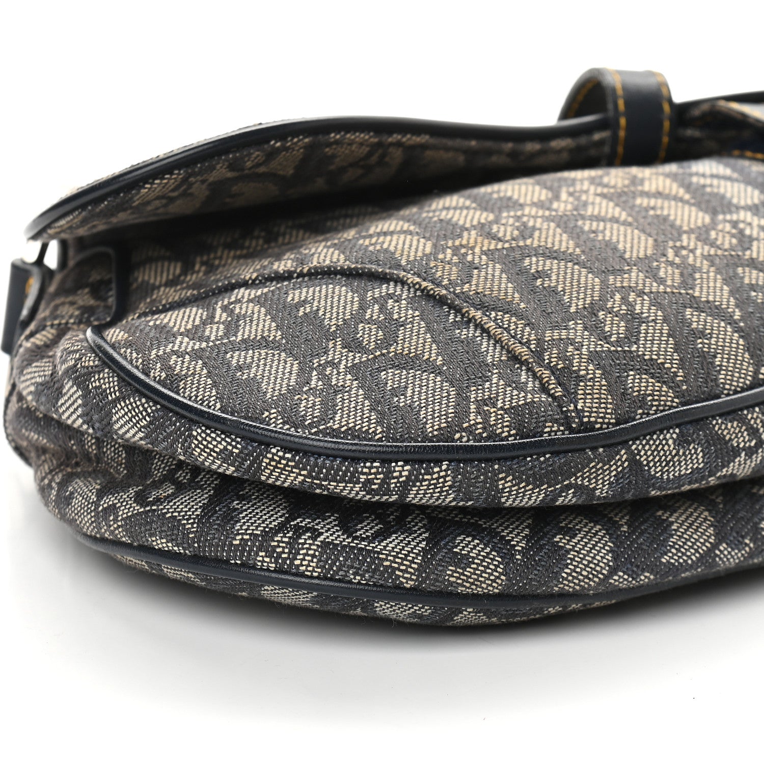 Christian Dior Monogram Saddle Bag Blue 8 of 9