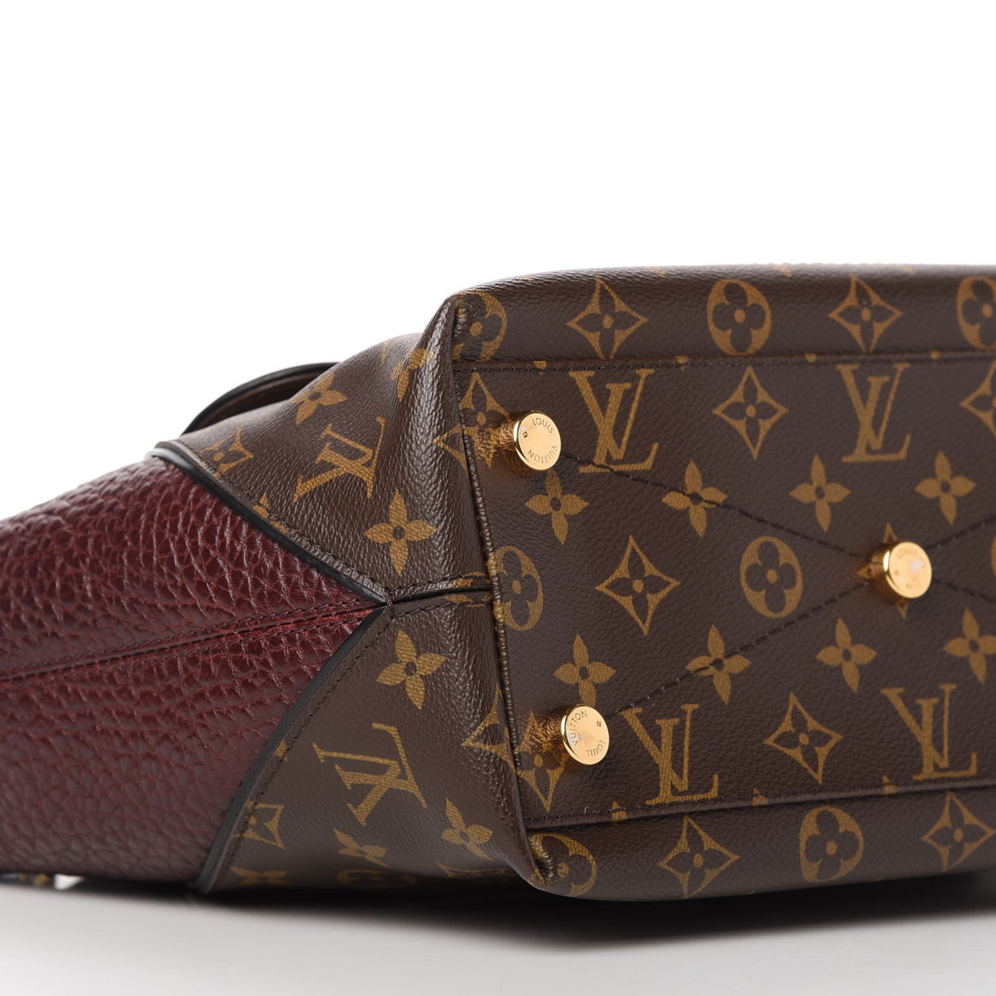 Monogram Ostrich Lizard Majestueux PM Bordeaux