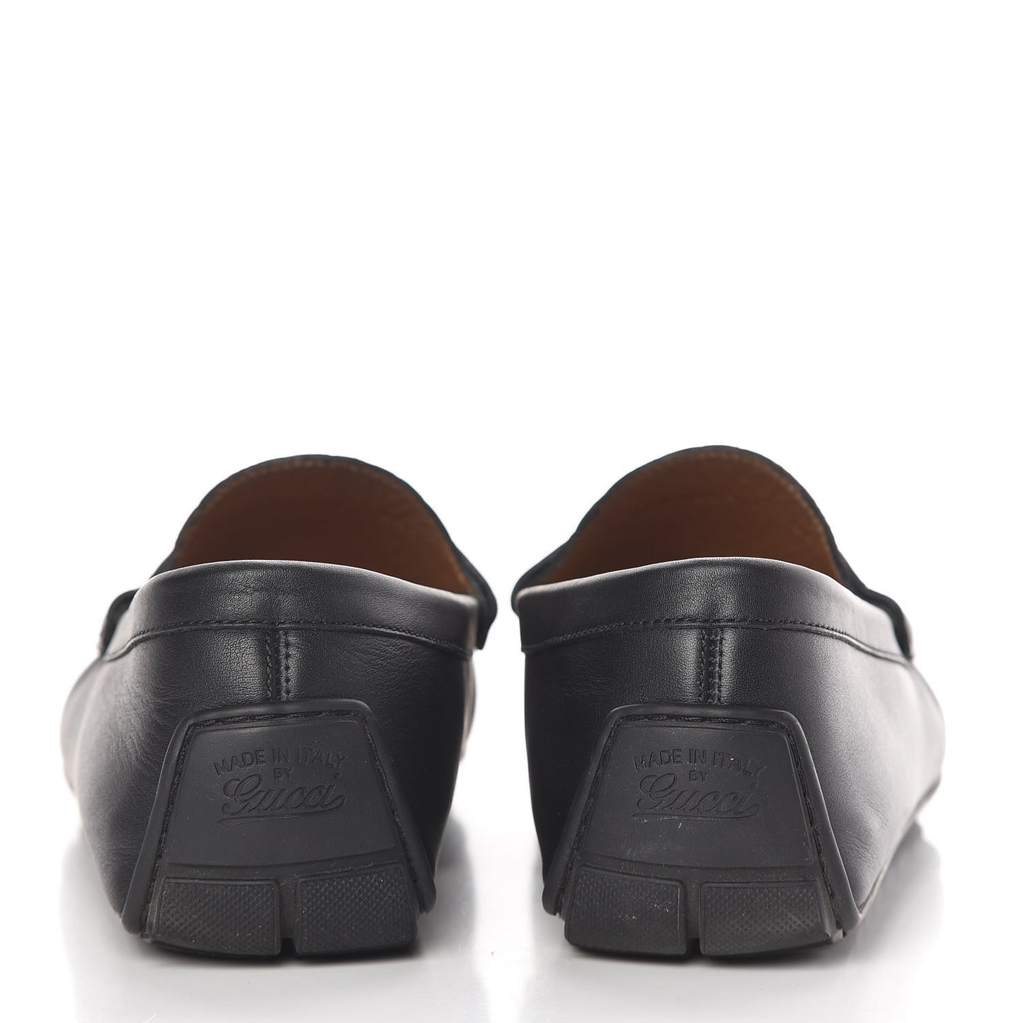 Guccissima Calfskin Mens Driver Loafers 7 Black