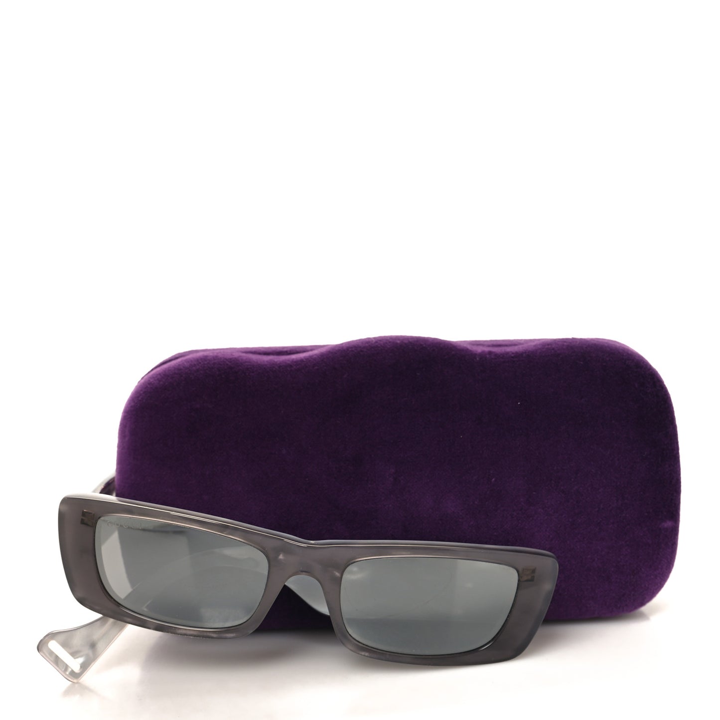 Acetate Rectangular GG0516S Sunglasses Grey Gold