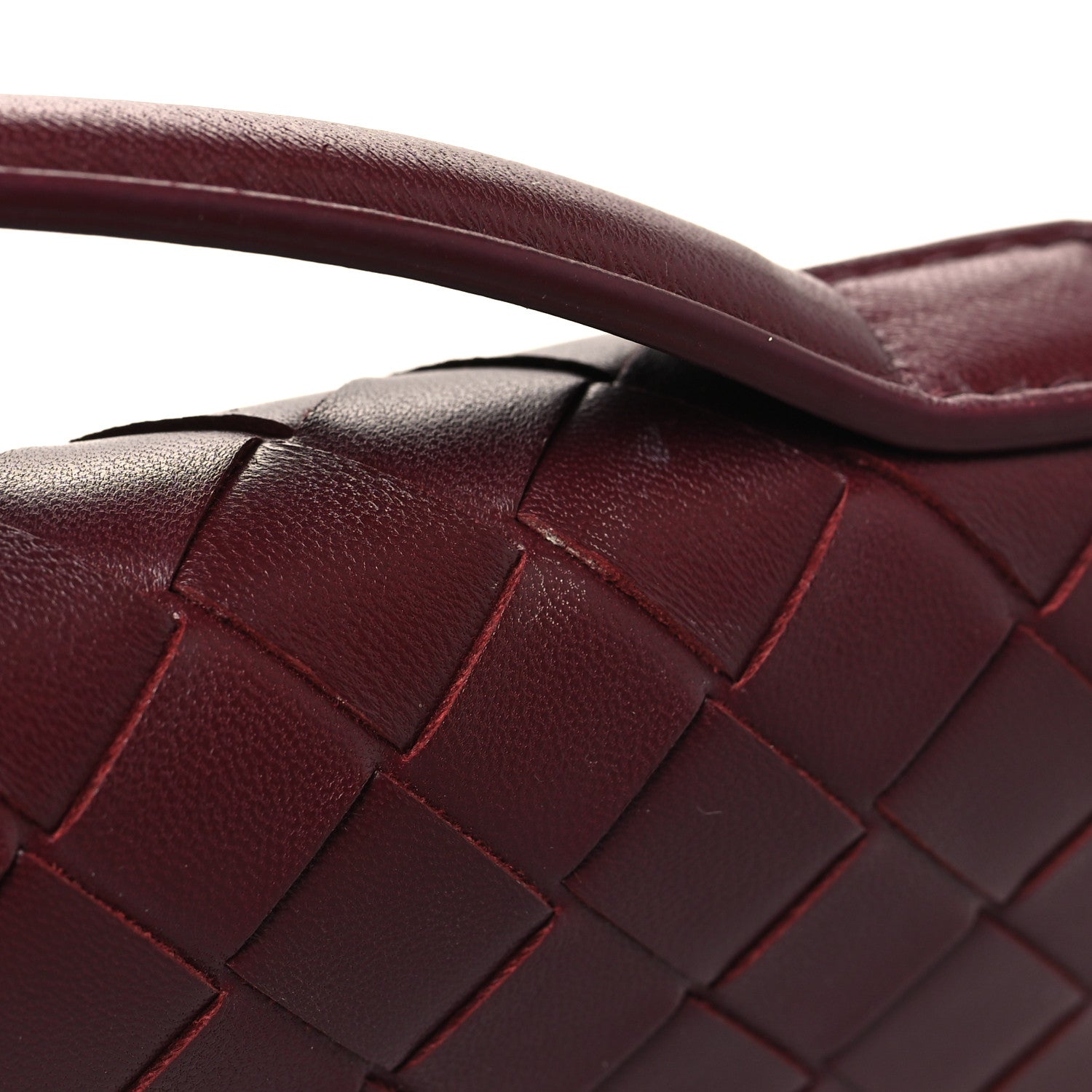 Bottega Veneta Nappa Intrecciato Long Andiamo Top Handle Clutch Barolo 12 of 12