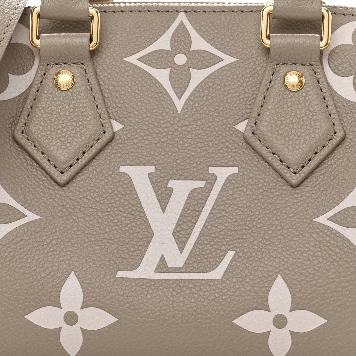 Empreinte Monogram Giant Speedy Bandouliere 20 Creme Beige