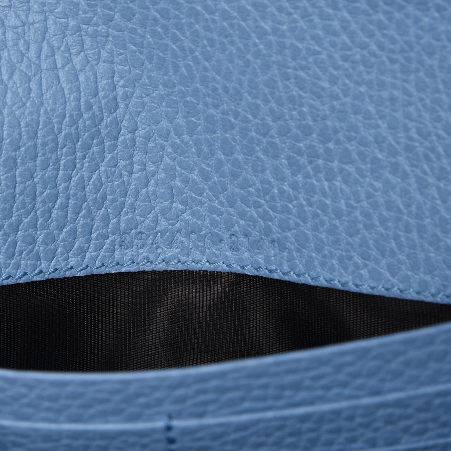 Gucci Dollar Calfskin Swing Continental Wallet Mineral Blue 6 of 8