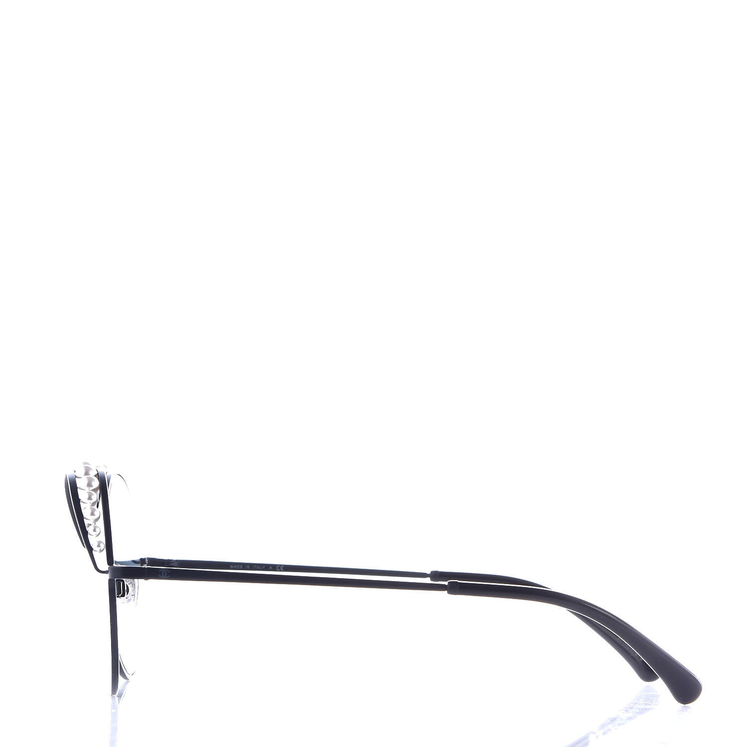 Chanel Pearl Round Sunglasses 4234-H Black 3 of 8