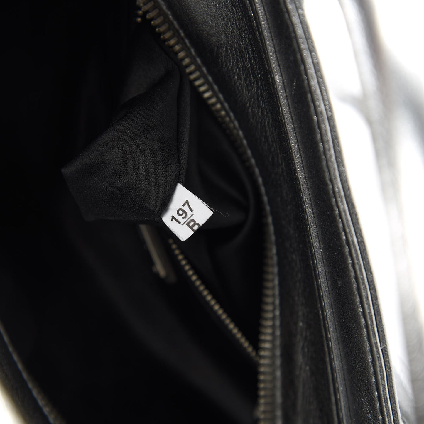 Metallic Nappa Matelasse Biker Tote Chromo