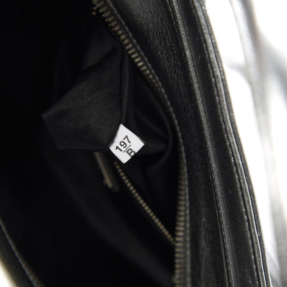 Miu Miu Metallic Nappa Matelasse Biker Tote Chromo 10 of 11