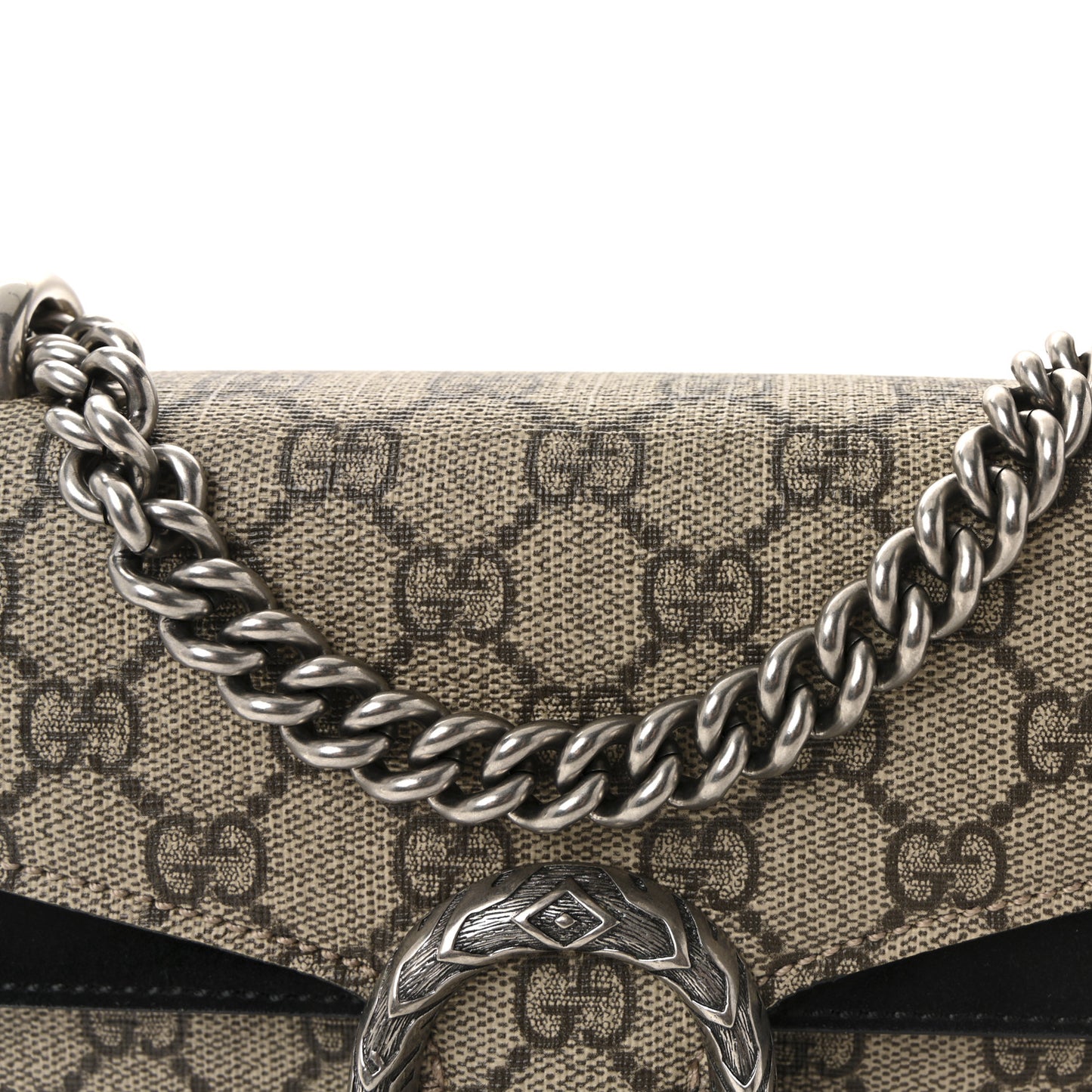 GG Supreme Monogram Mini Dionysus Shoulder Bag Black