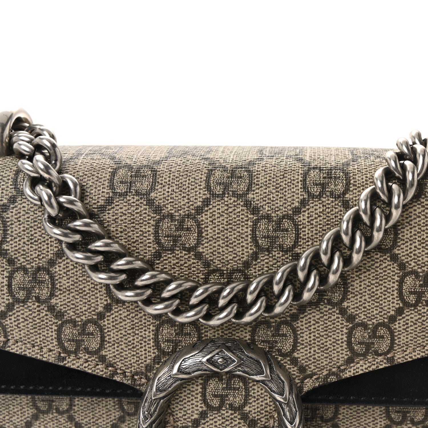 Gucci GG Supreme Monogram Mini Dionysus Shoulder Bag Black 8 of 10