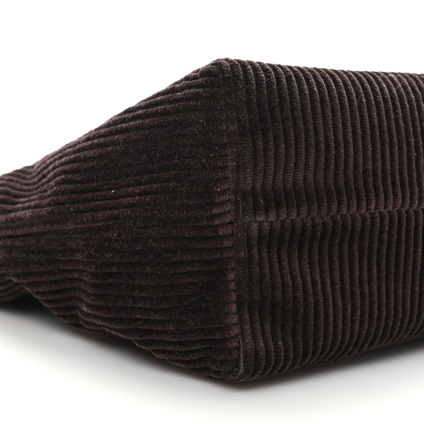 Corduroy Pouch Bag Ebony Baltic Blue