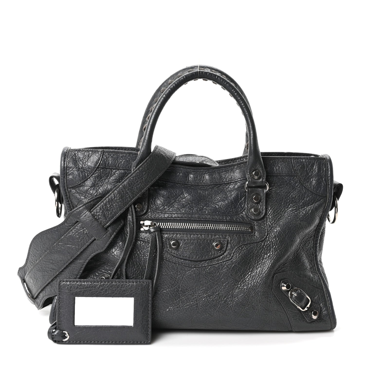 Balenciaga Agneau Classic Silver Hardware S City Gris Fossile 3 of 11