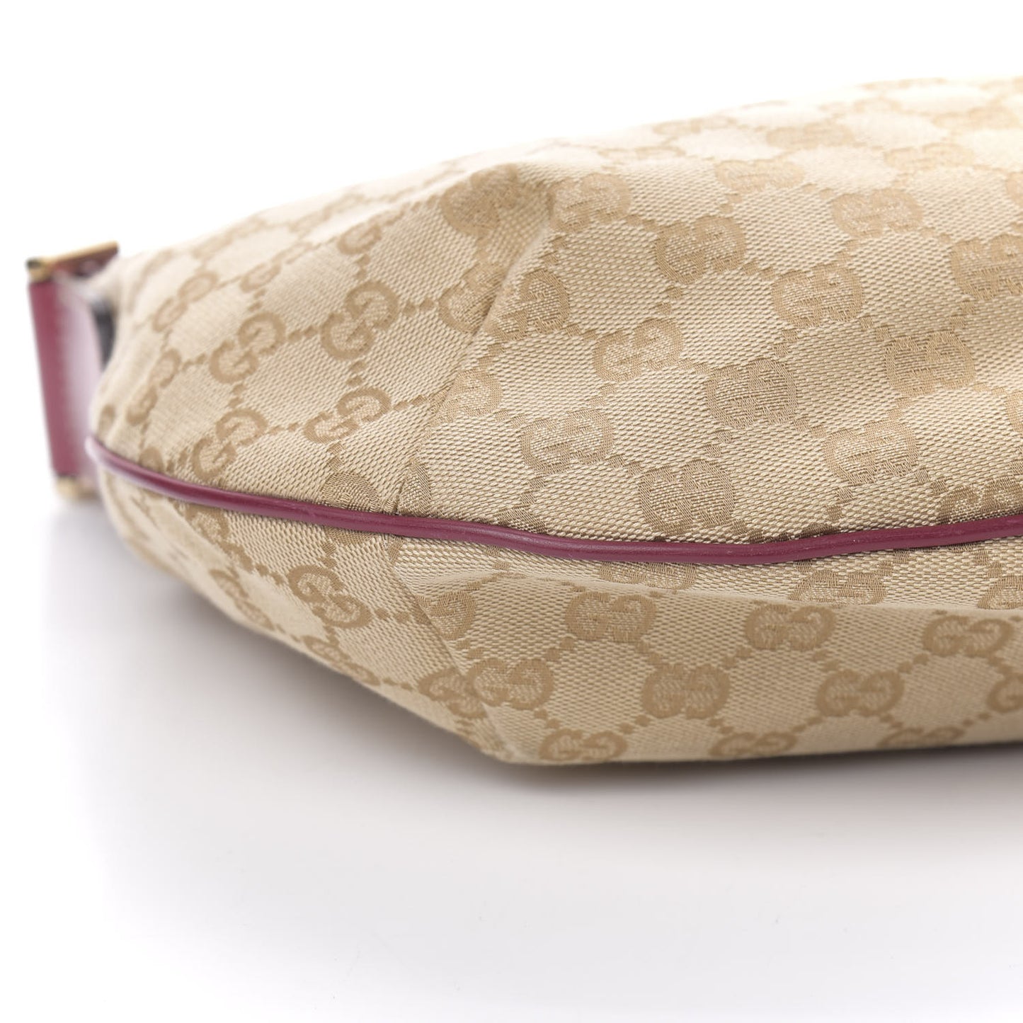Monogram Web Medium Half Moon Hobo Red