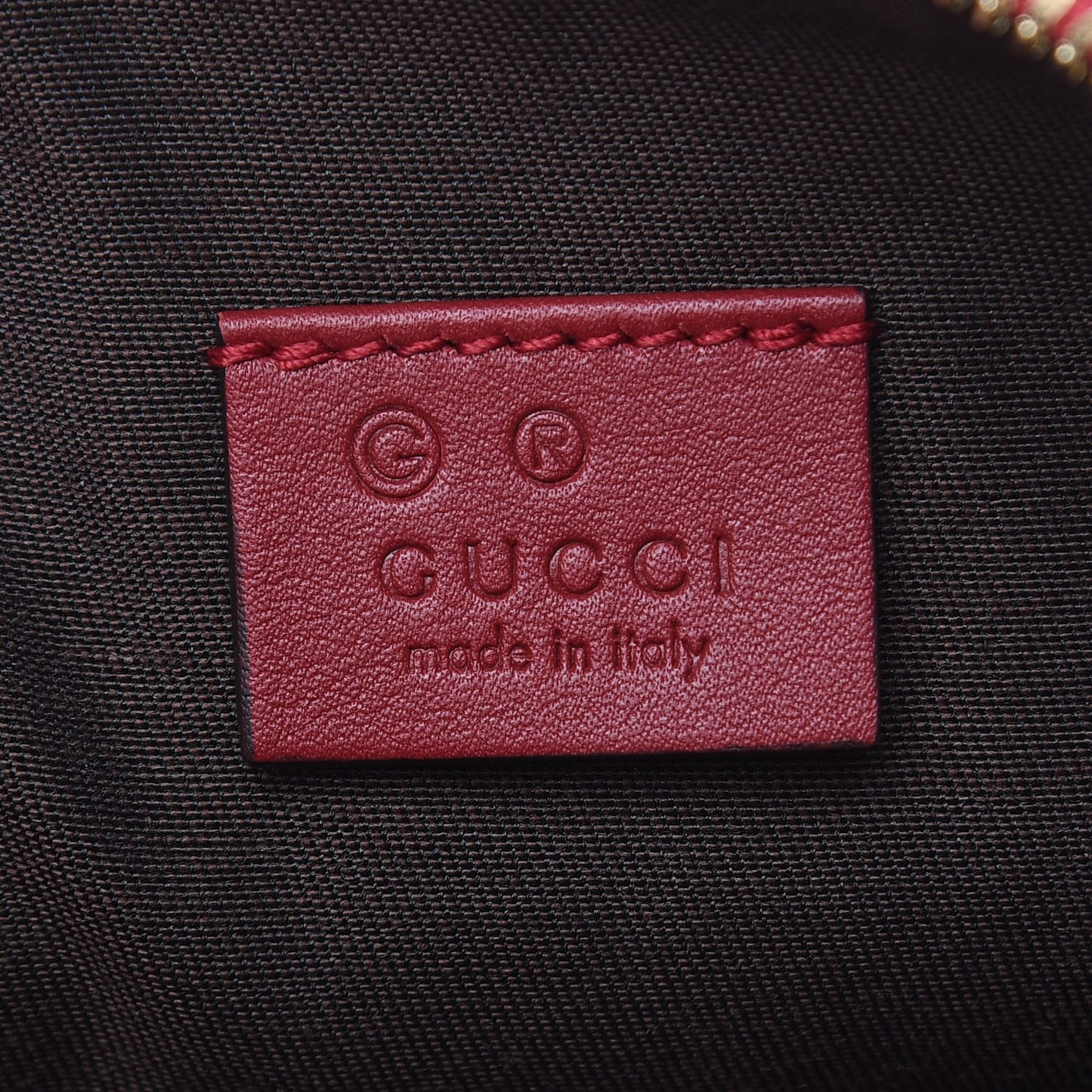 Microguccissima GG Cosmetic Case Red