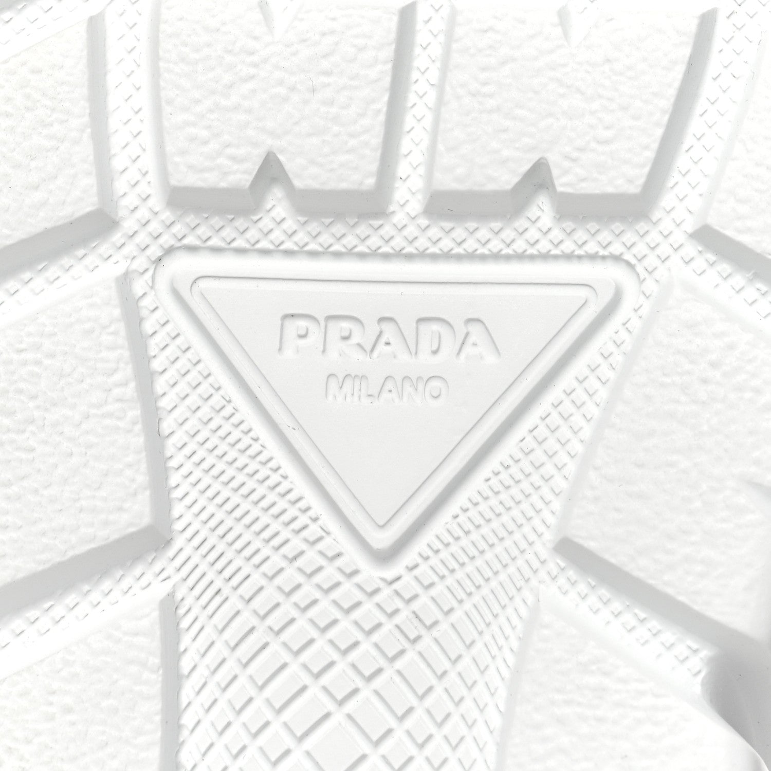 Prada Re-Nylon Gabardine Rubber Triangle Logo Quilted Womens Rush Piuma 50mm Mid Sneakers 38 Alabastro 7 of 8