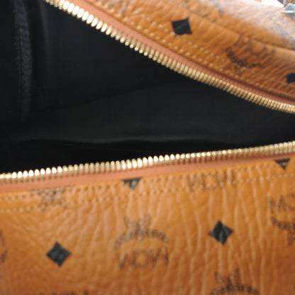 MCM Visetos Studded Small Stark Backpack Cognac 6 of 10
