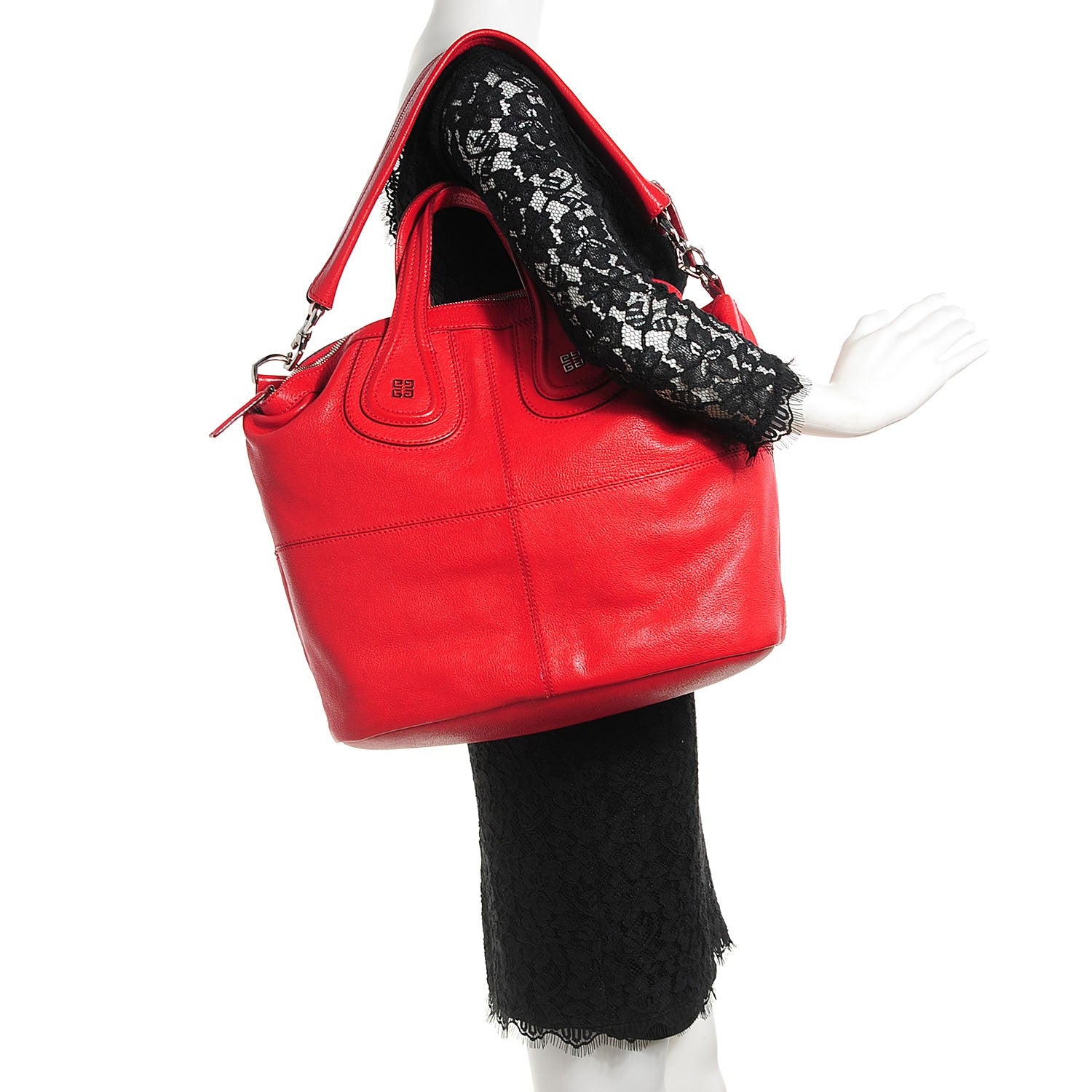 Givenchy Sugar Grained Goatskin Medium Nightingale Red 2 of 7