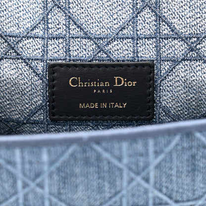 Christian Dior Denim Cannage Small Caro Bag Blue 6 of 9