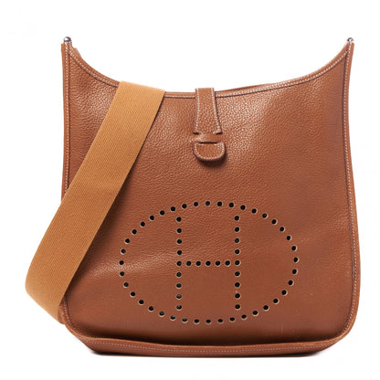 Hermes Taurillon Clemence Evelyne II PM Gold 1 of 8