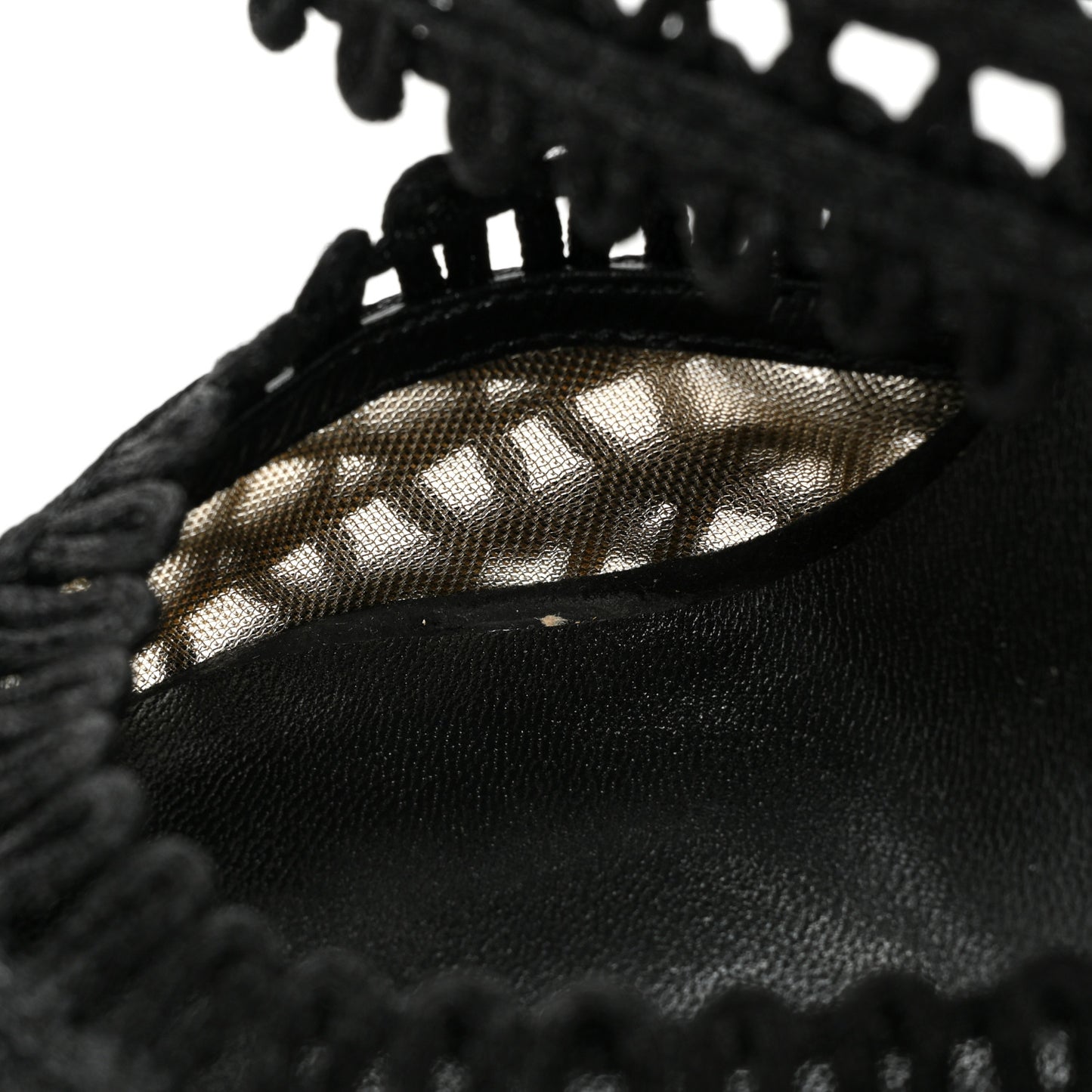 Rete Macrame Deia 100 Mule Sandals 38 Black