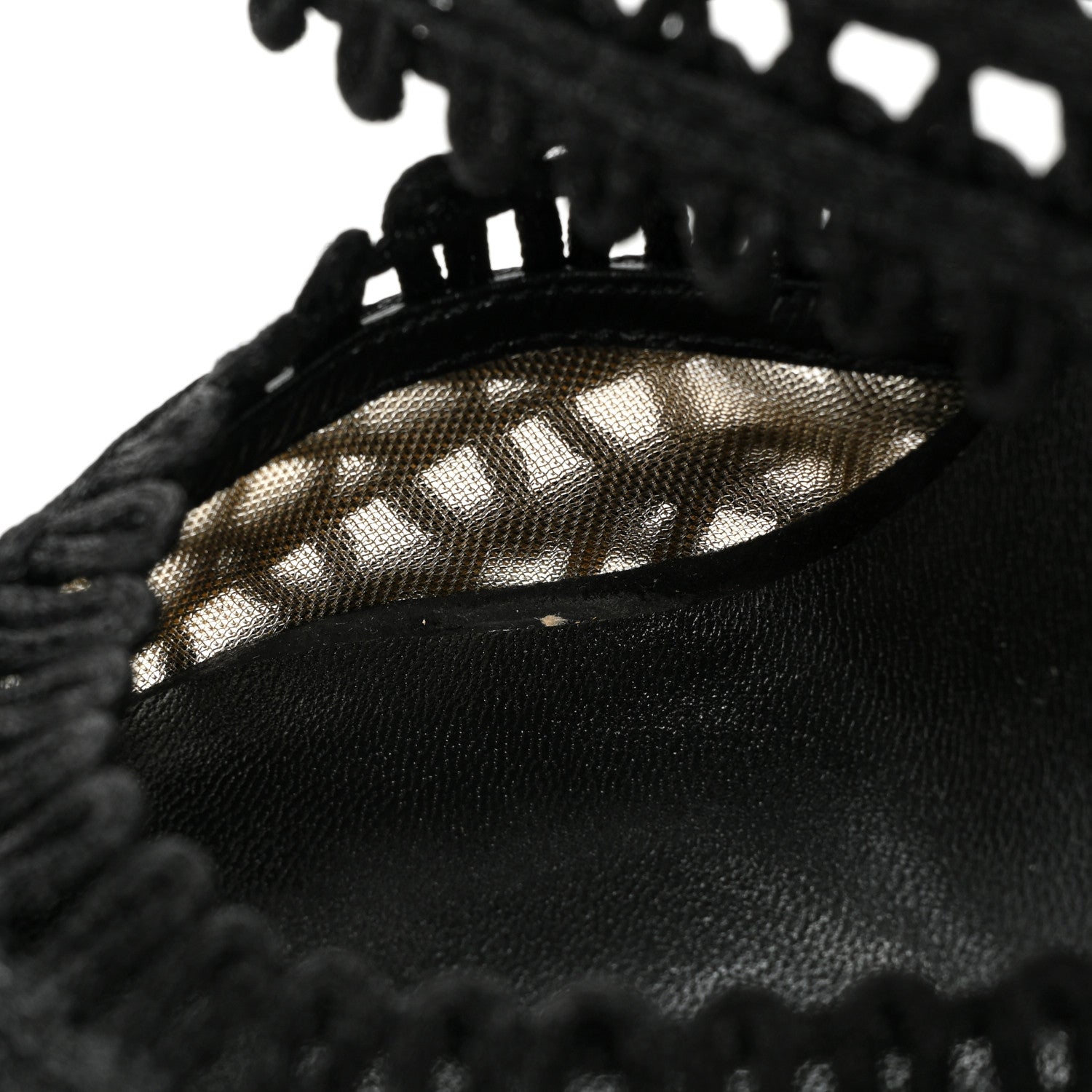 Christian Louboutin Rete Macrame Deia 100 Mule Sandals 38 Black 8 of 9