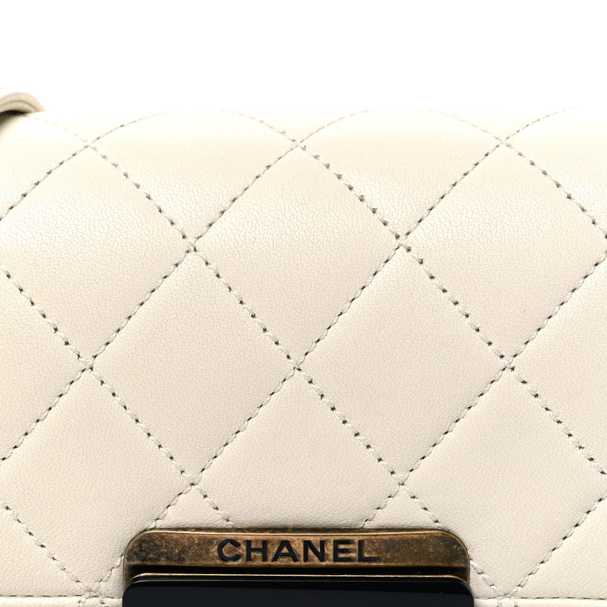 Chanel Sheepskin Quilted Mini Beauty Lock Flap White 8 of 10