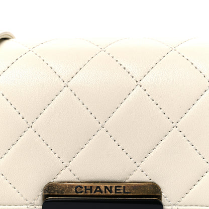 Chanel Sheepskin Quilted Mini Beauty Lock Flap White 8 of 10