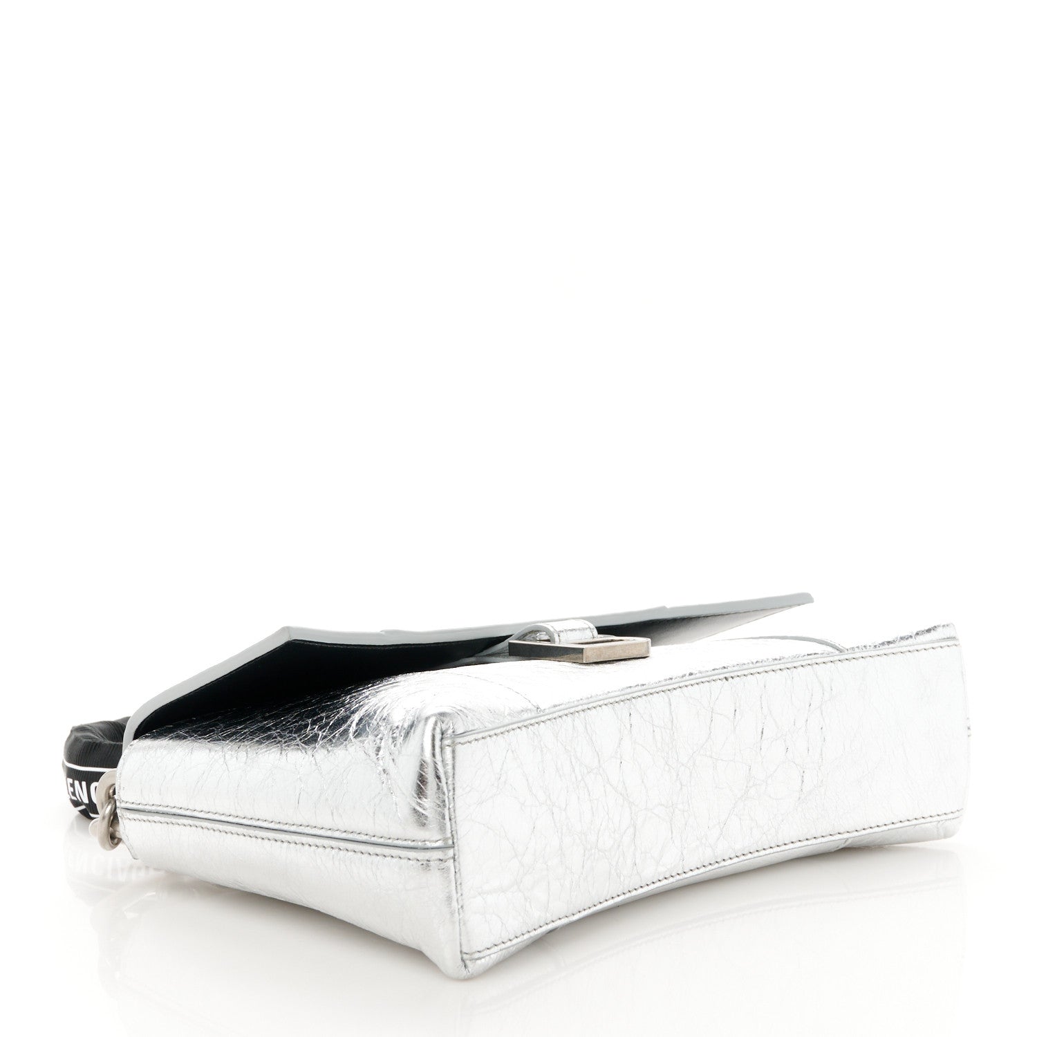 Balenciaga Metallic Calfskin Downtown Chain Shoulder Bag XS Silver 4 of 11