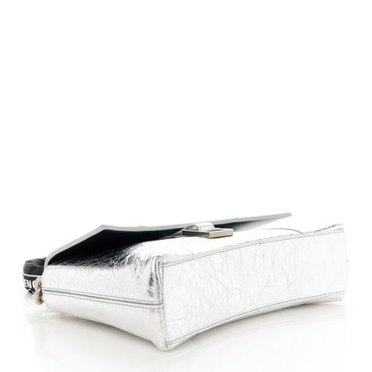 Balenciaga Metallic Calfskin Downtown Chain Shoulder Bag XS Silver 4 of 11