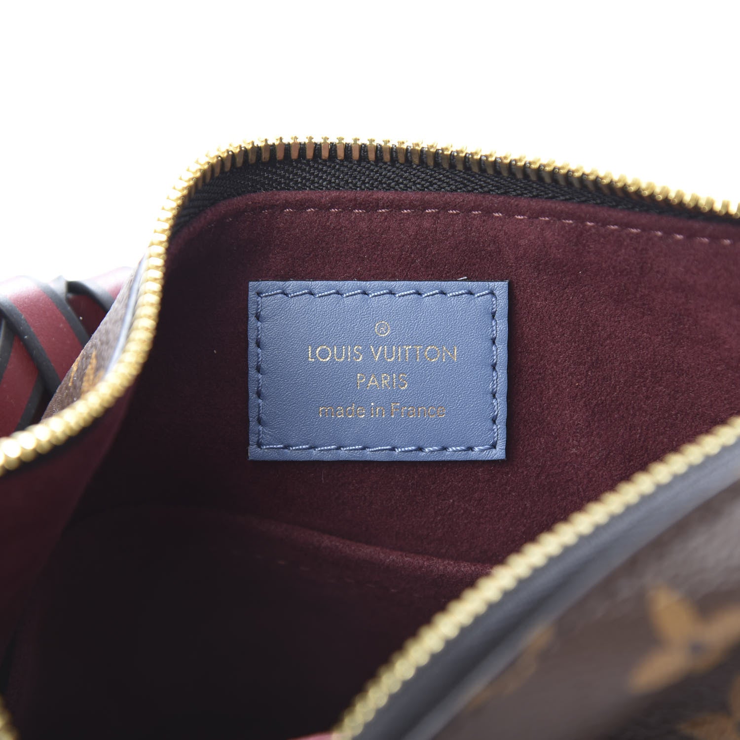 Louis Vuitton Monogram Beaubourg Hobo Mini Bordeaux Red Peach Safran Blue Jean Blue 7 of 11