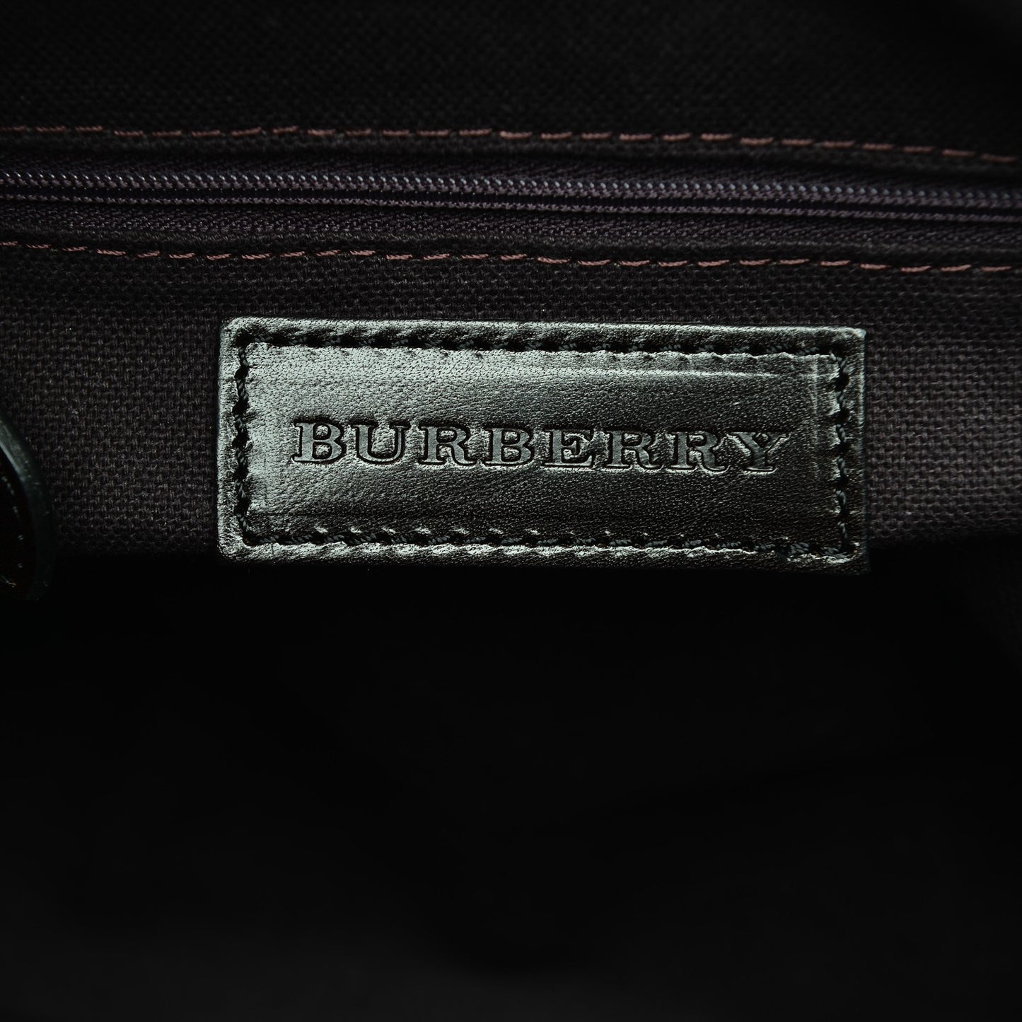 Suede Haymarket Check Colorblock Small Canterbury Tote Dark Brown