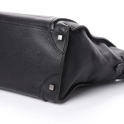 Celine Drummed Calfskin Mini Luggage Black 9 of 9