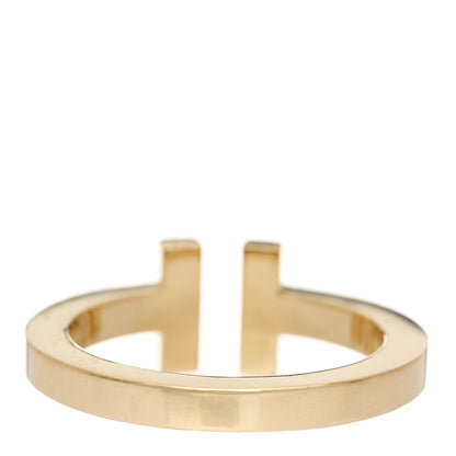 Tiffany 18K Yellow Gold T Square Ring 54 7 2 of 5