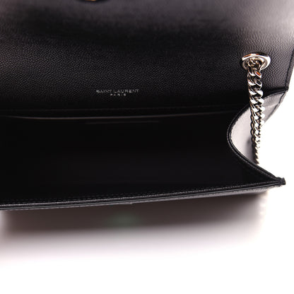 Saint Laurent Grain De Poudre Small Monogram Kate Satchel Black 5 of 12