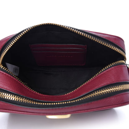 Marc Jacobs Supple Natural Grain Calfskin Softshot 21 Crossbody Bag Burgundy 5 of 11