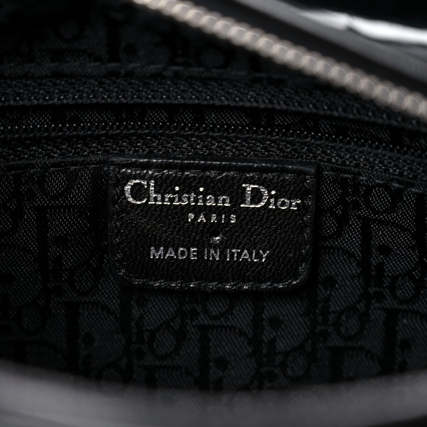 Christian Dior Patent Cannage Stitched Medium Lady Dior Black 6 of 11